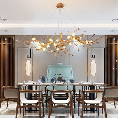 Luxury Flower Tree Branch Chandelier - Zelno Lighting