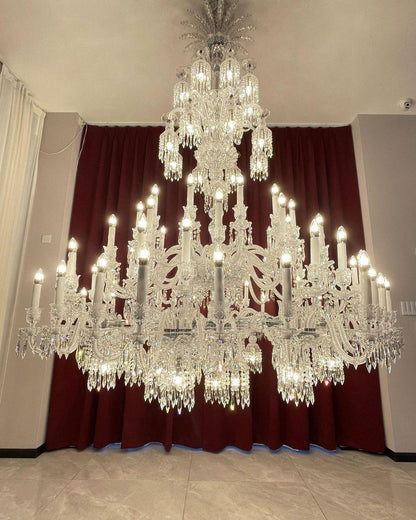 Luxury Large Multi Candles Chandelier Islam Crystal Ceiling Lighting Fixture For Living Room/ Hall Decoration - Zelno Lighting