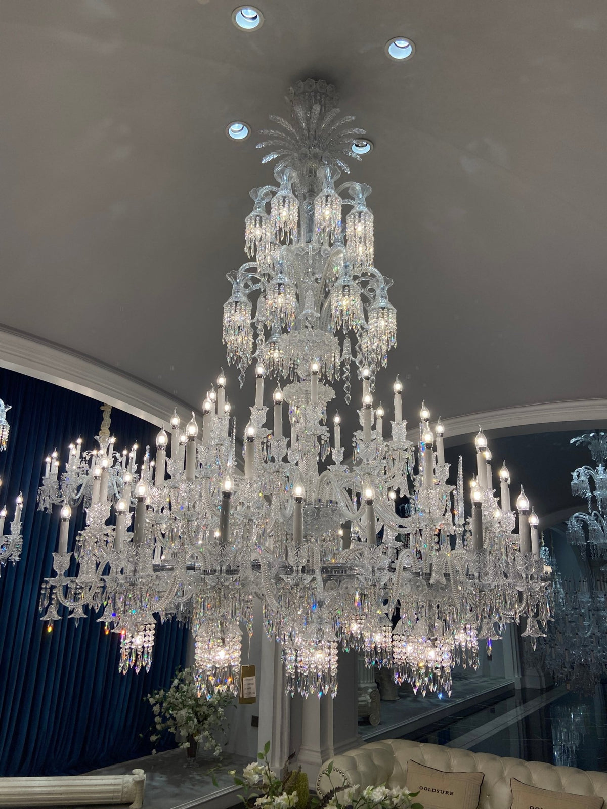 Luxury Large Multi Candles Chandelier Islam Crystal Ceiling Lighting Fixture For Living Room/ Hall Decoration - Zelno Lighting