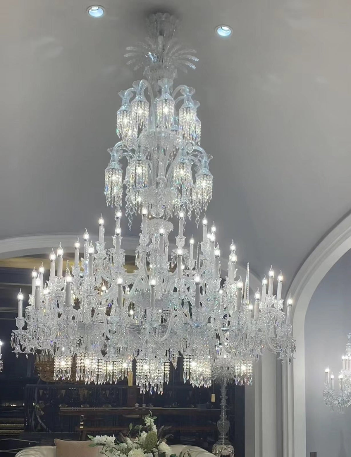 Luxury Large Multi Candles Chandelier Islam Crystal Ceiling Lighting Fixture For Living Room/ Hall Decoration - Zelno Lighting