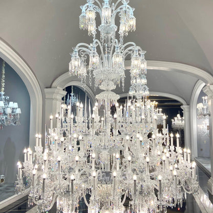 Luxury Large Multi Candles Chandelier Islam Crystal Ceiling Lighting Fixture For Living Room/ Hall Decoration - Zelno Lighting