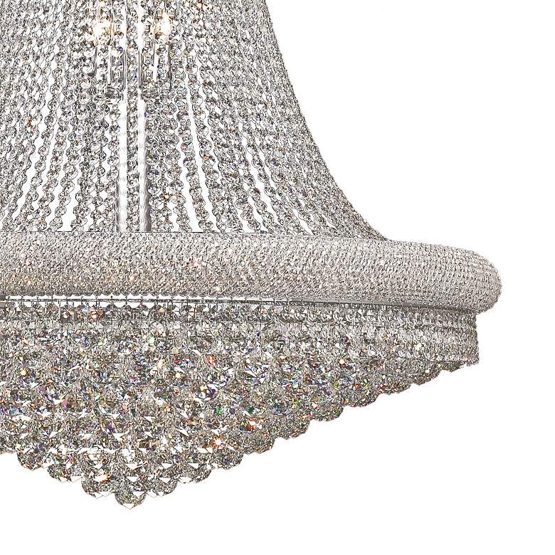 Luxury Modern Primo Wide Gold Crystal Chandelier for High Ceiling Foyer & Staircase - Zelno Lighting