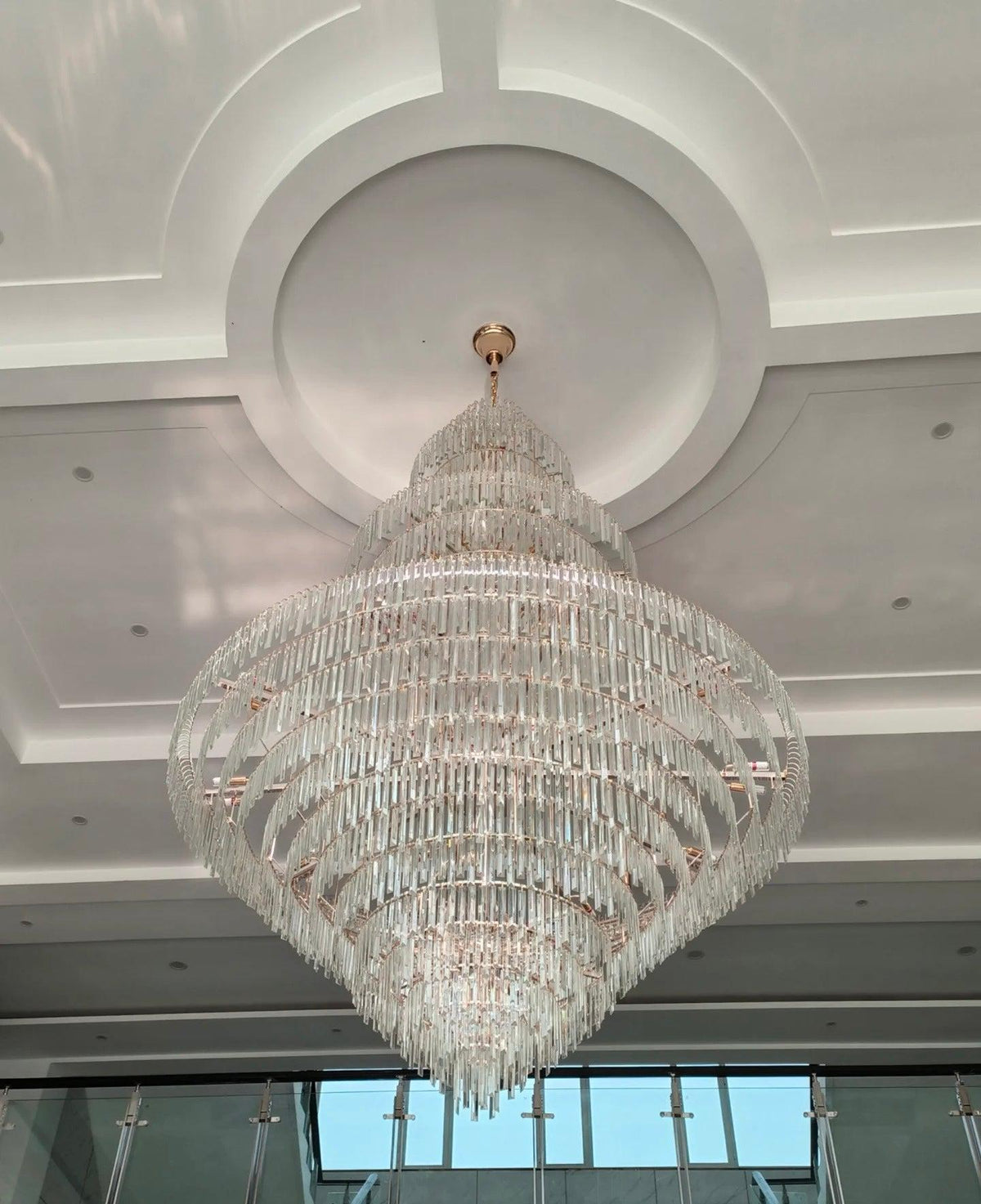 Luxury Multi-tiered Extra Large Crystal Chandelier for Staircase/Foyer/Entryway - Zelno Lighting