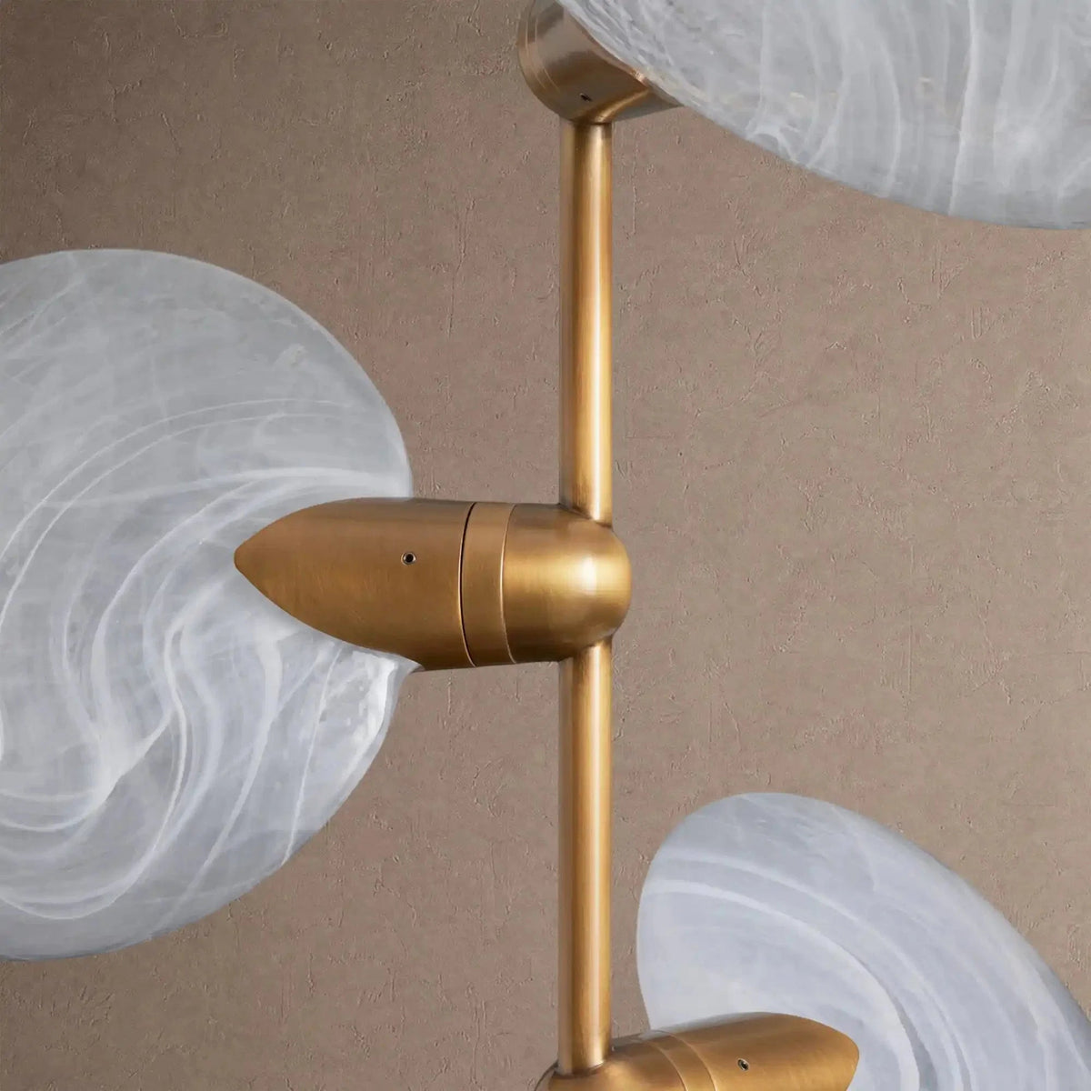 Lyla Pendant Modern Alabaster Pendant for Staircase Foyer - Zelno Lighting