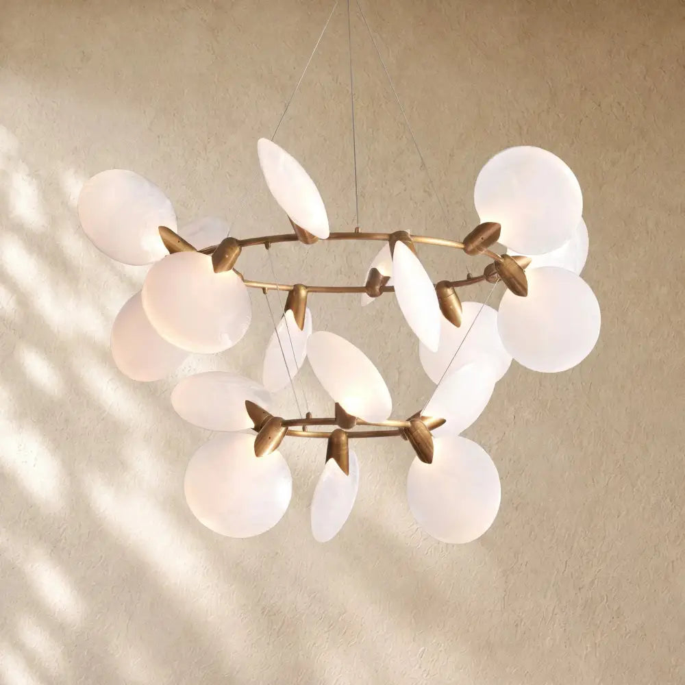 Lyle 2-Tiered Halo Chandelier - Zelno