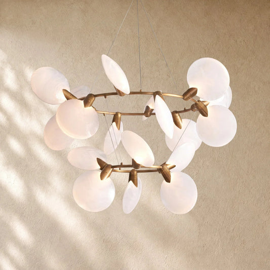 Lyle 2-Tiered Halo Chandelier - Zelno