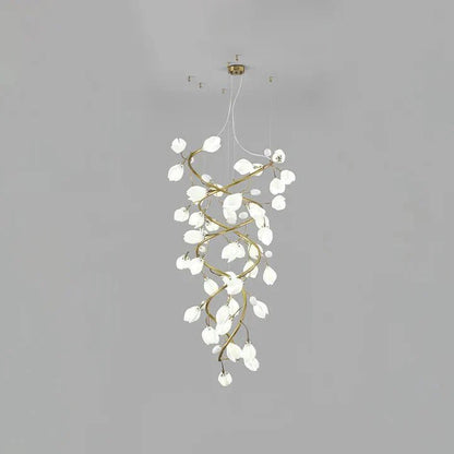 Lysandra Flower staircase chandelier - Zelno Lighting