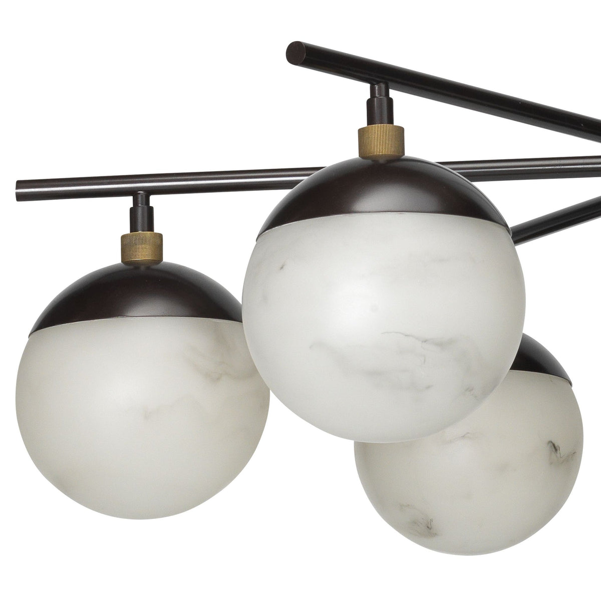 Maelis Alabaster 6 Light Chandelier for Bedroom, Living Room - Zelno
