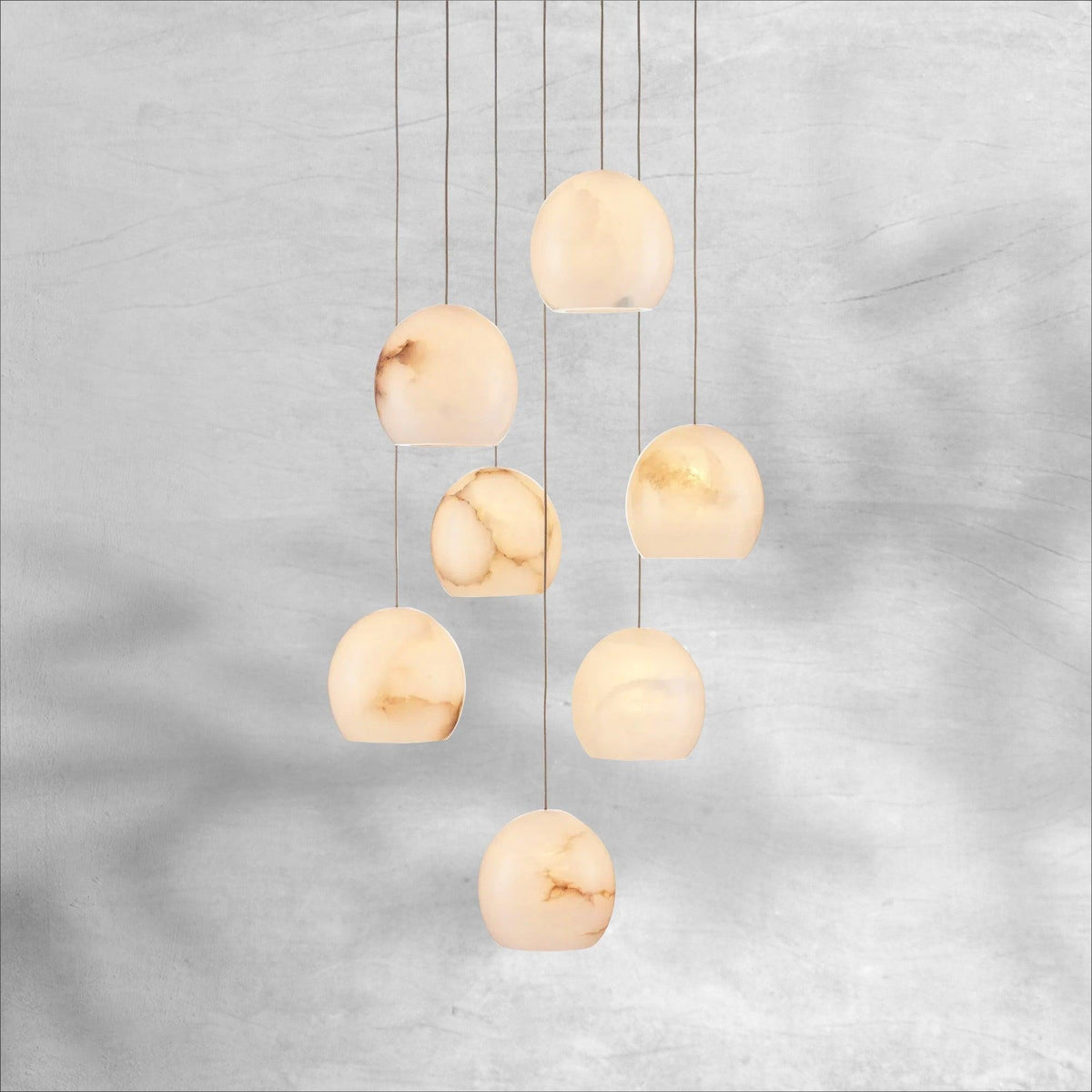 Maeva Round Chandelier 3/7/15/36 Light - Zelno