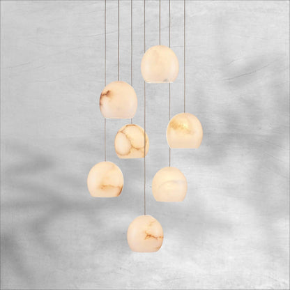 Maeva Round Chandelier 3/7/15/36 Light - Zelno