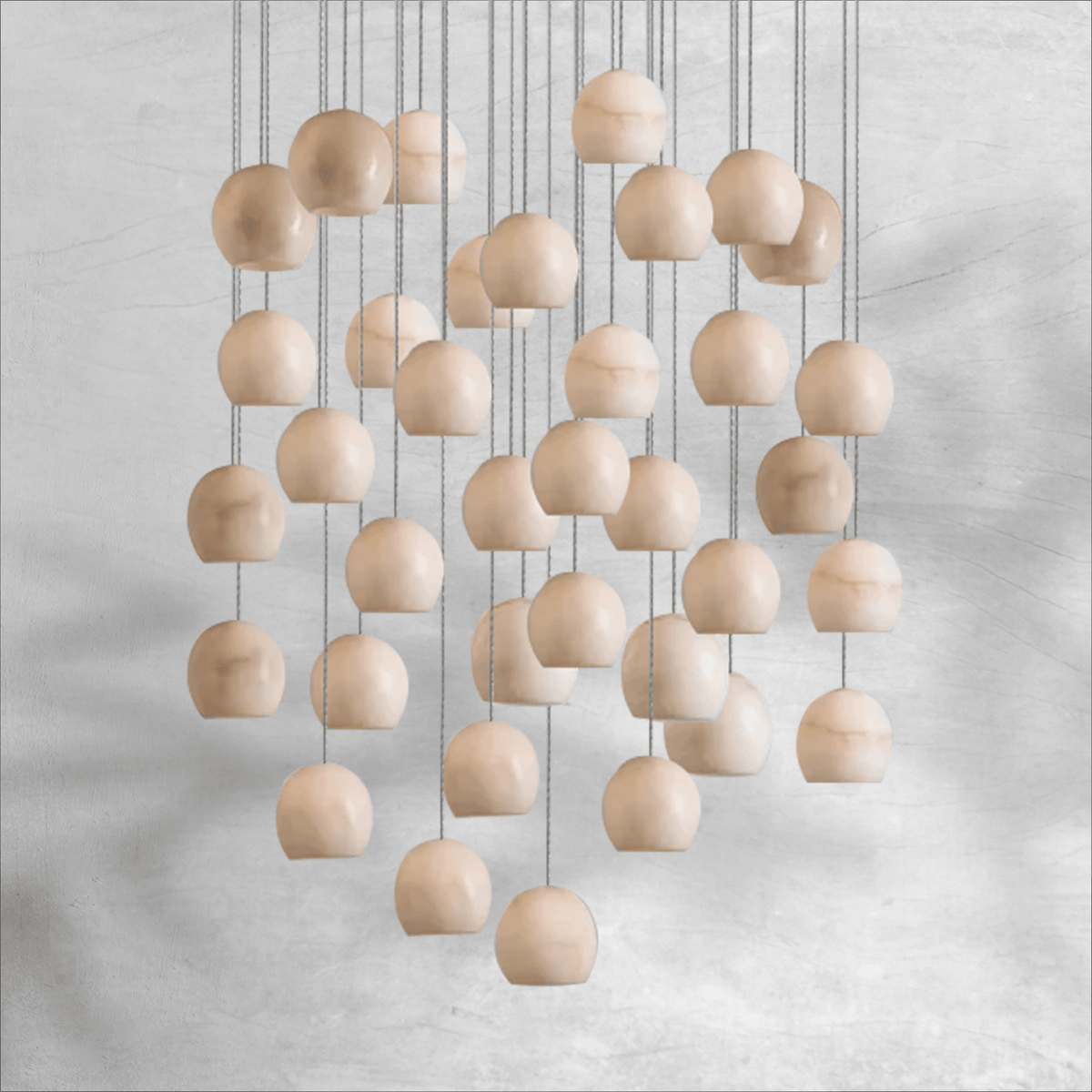 Maeva Round Chandelier 3/7/15/36 Light - Zelno