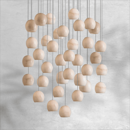 Maeva Round Chandelier 3/7/15/36 Light - Zelno