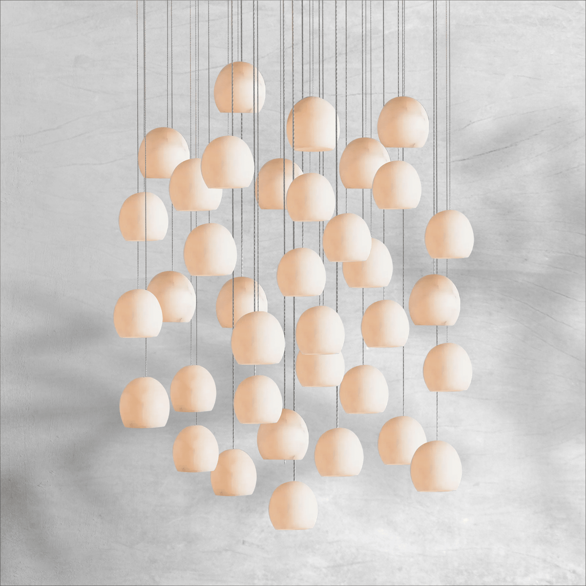 Maeva Round Chandelier 3/7/15/36 Light - Zelno