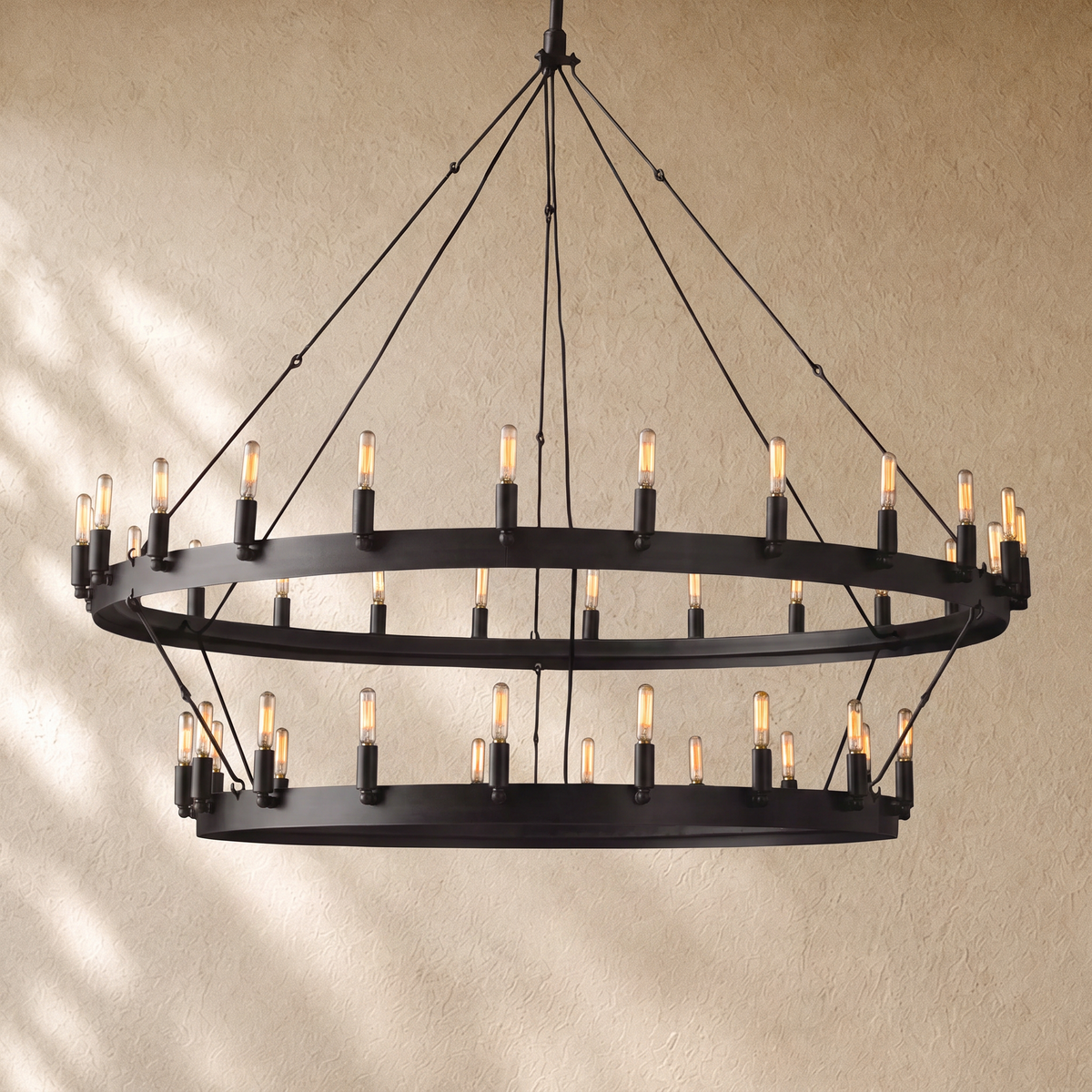 Caminon Vintage 2-Tier Round Chandelier