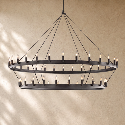 Caminon Vintage 2-Tier Round Chandelier