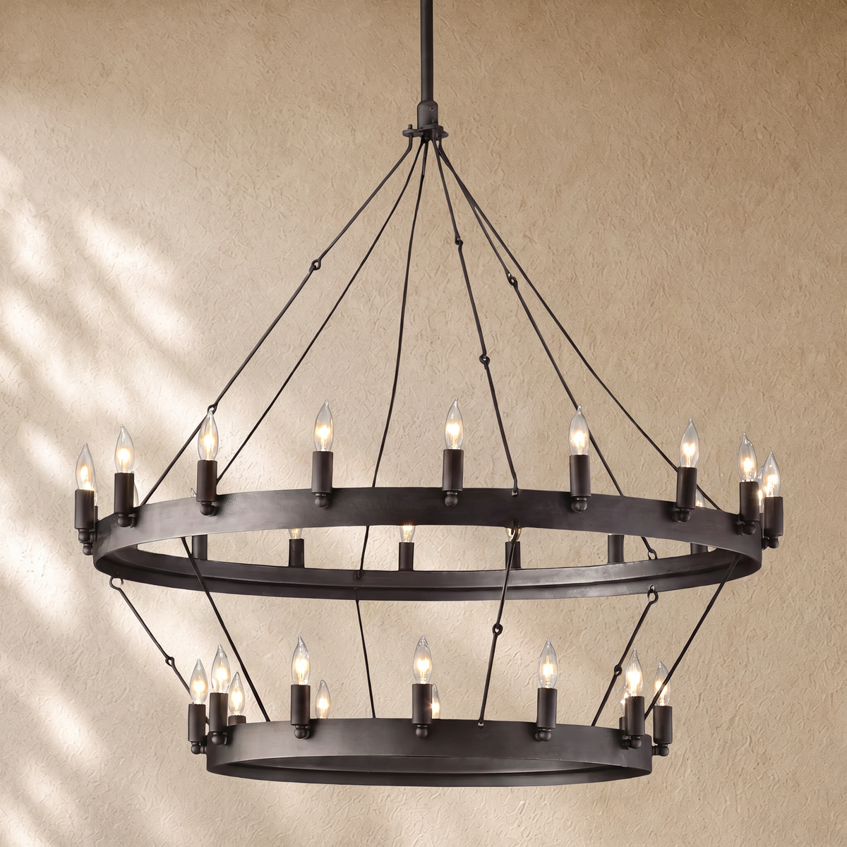 Caminon Vintage 2-Tier Round Chandelier