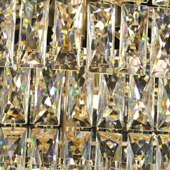 Magnificent Extra Large Foyer Hall Chandelier Tiered Crystal Ceiling Lighting Fixture For Living Room Decor - Zelno Lighting