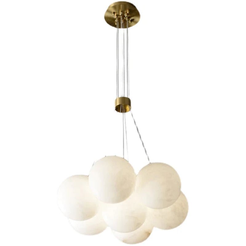 Mancy Modern Creative Alabaster Ball Chandelier - Zelno