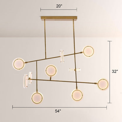 Mandel Linear Chandelier - Zelno Lighting