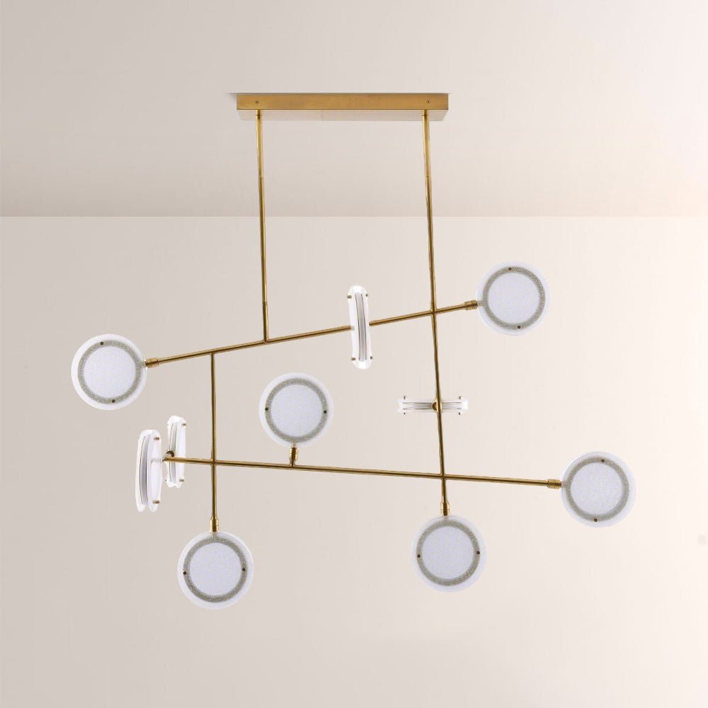 Mandel Linear Chandelier - Zelno Lighting