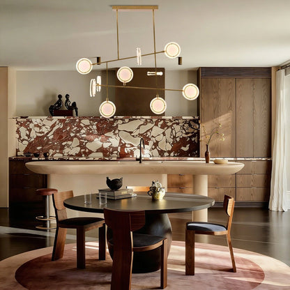 Mandel Linear Chandelier - Zelno Lighting