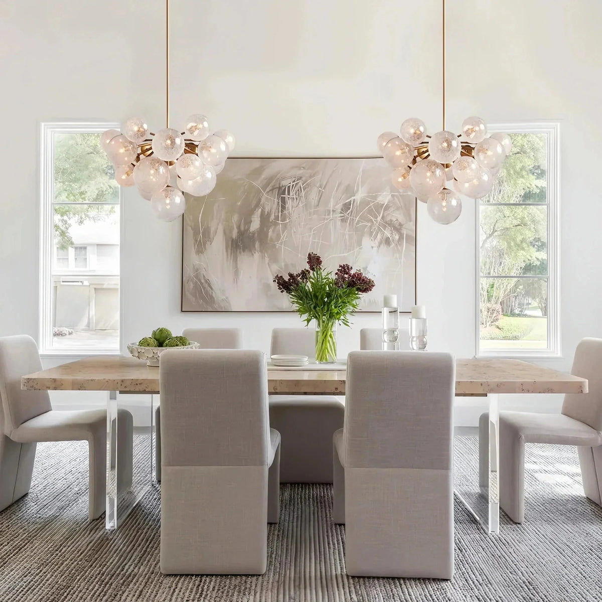 Mandoza Glass Chandelier - Zelno