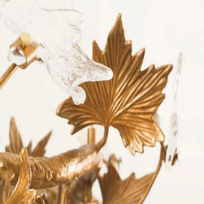 Maple Leaf Branch Chandelier - Zelno Lighting