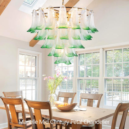 Marielle Mid Century Petal Chandelier - Zelno Lighting