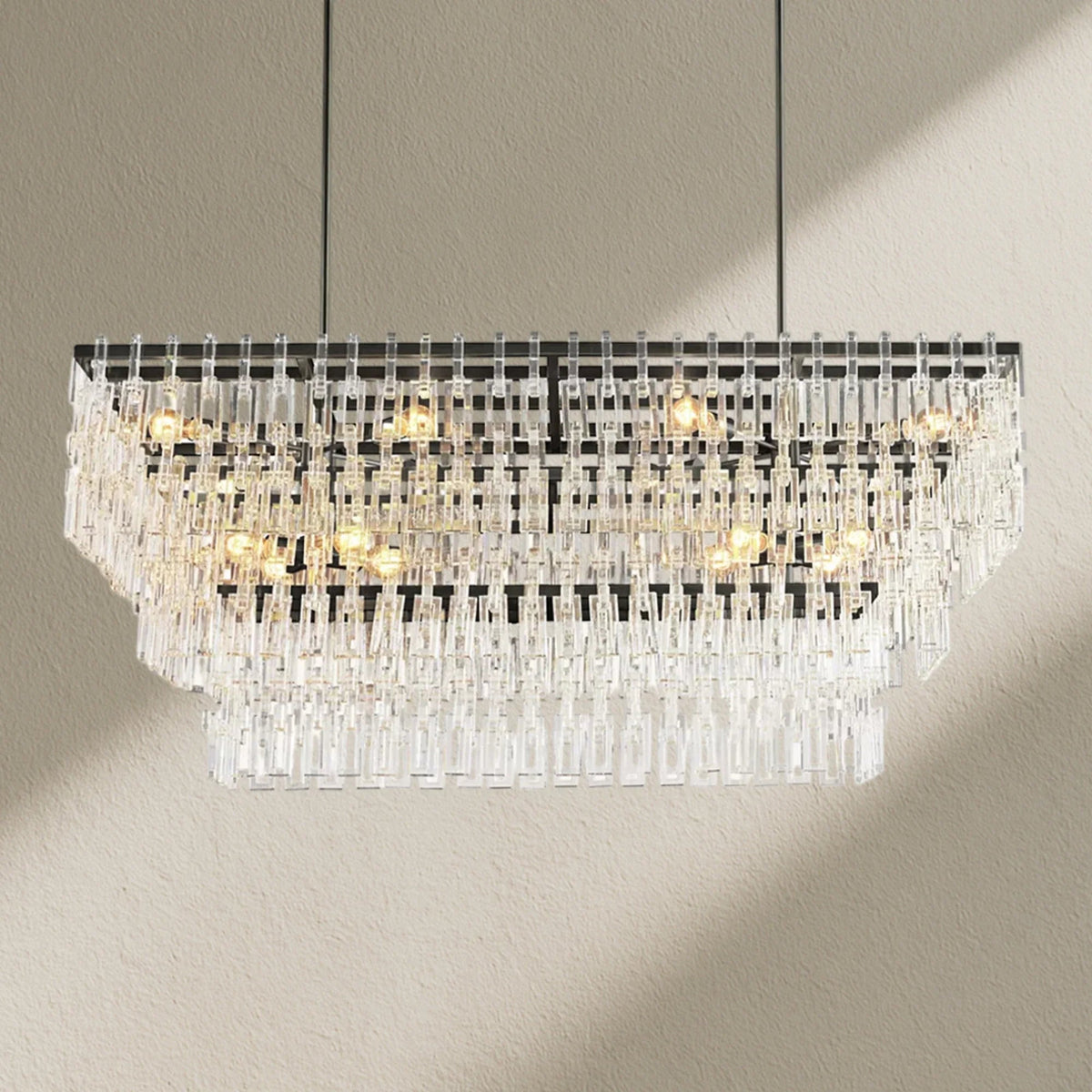 Marifz Multi-Tier Rectangular Chandelier 60" 72" - Zelno