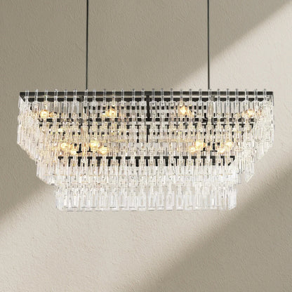Marifz Multi-Tier Rectangular Chandelier 60" 72" - Zelno