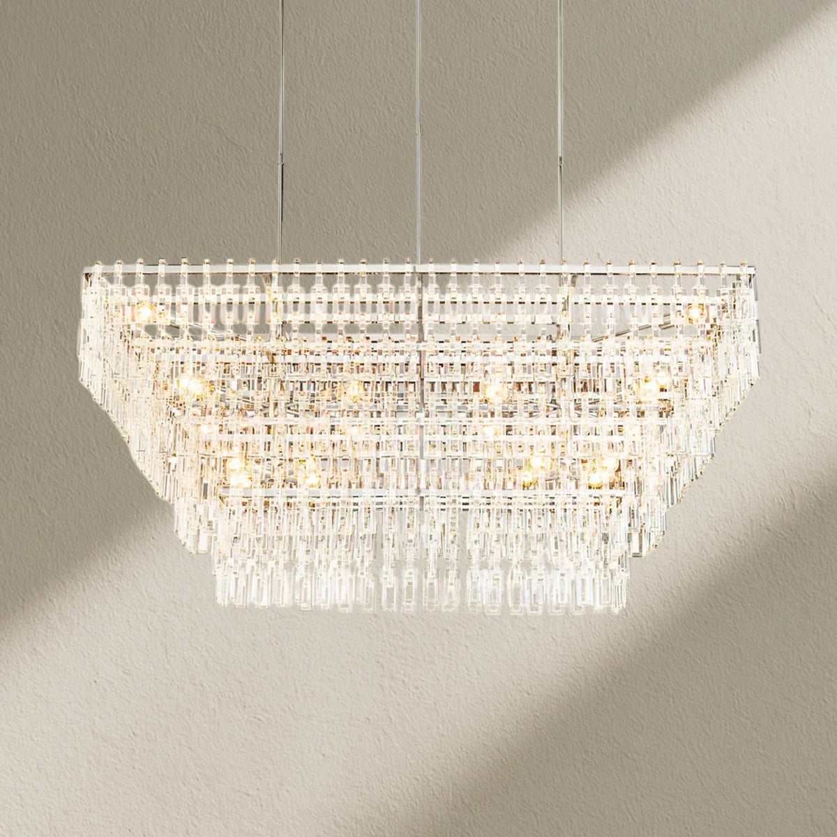 Marifz Multi-Tier Rectangular Chandelier 60" 72" - Zelno