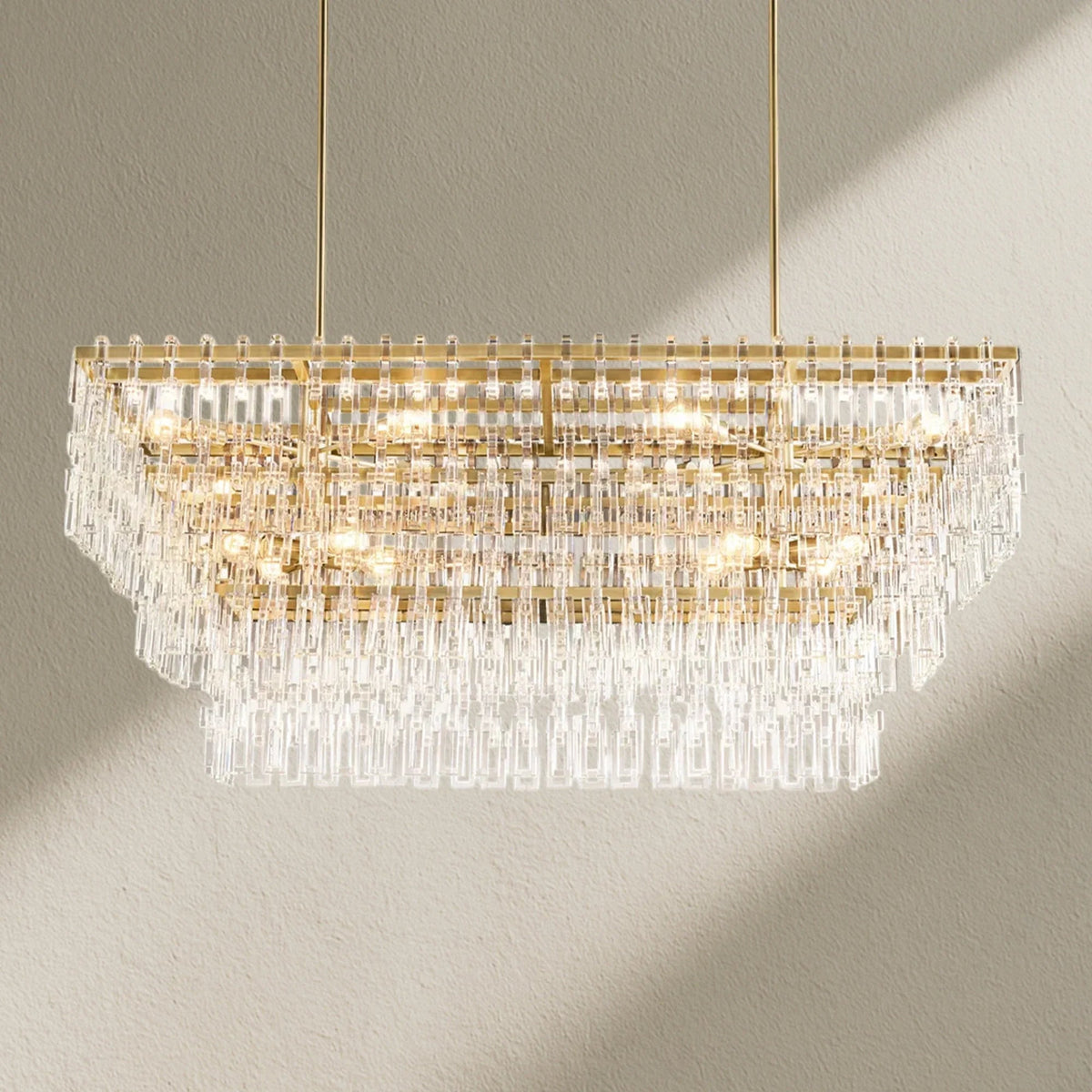 Marifz Multi-Tier Rectangular Chandelier 60" 72" - Zelno