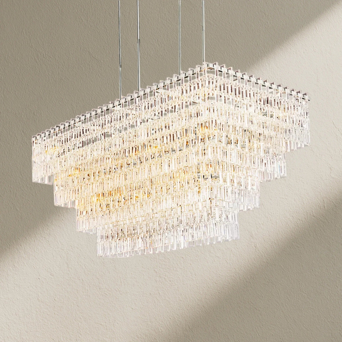 Marifz Multi-Tier Rectangular Chandelier 60" 72" - Zelno