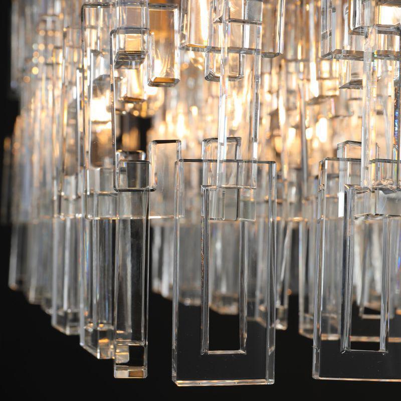 Marigan Modern Rectangular Crystal Chandelier 60" - Zelno