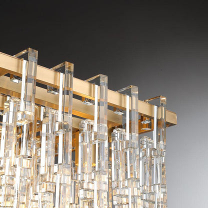 Marigan Modern Rectangular Crystal Chandelier 60" - Zelno