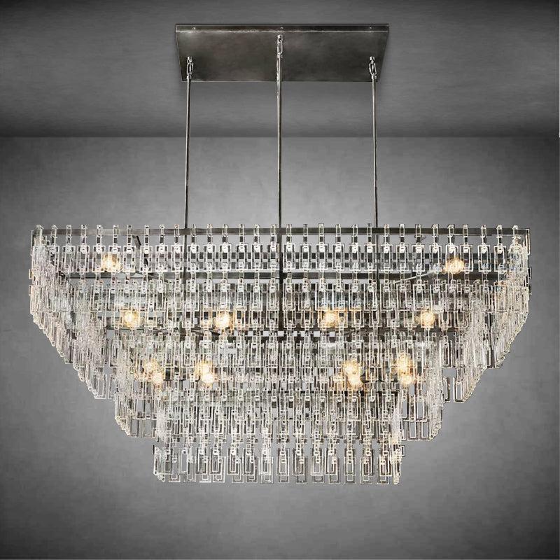 Marigan Multi-Tier Rectangular Chandelier 60″ 72″ - Zelno