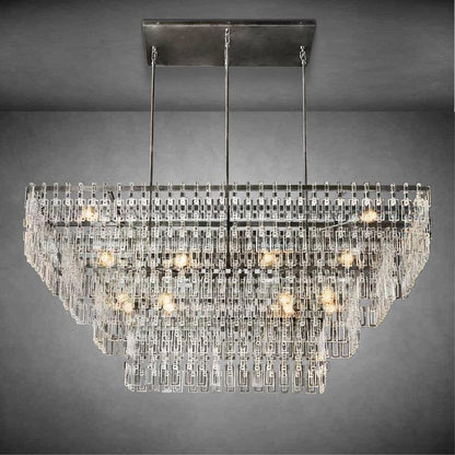 Marigan Multi-Tier Rectangular Chandelier 60″ 72″ - Zelno