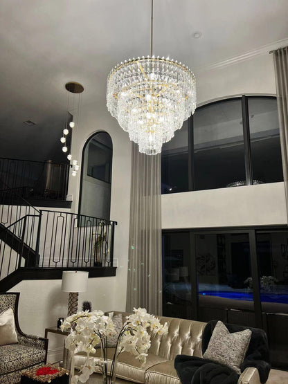 Marigan Multi-Tier Round Chandelier 36″ 48″ 60″ - Zelno