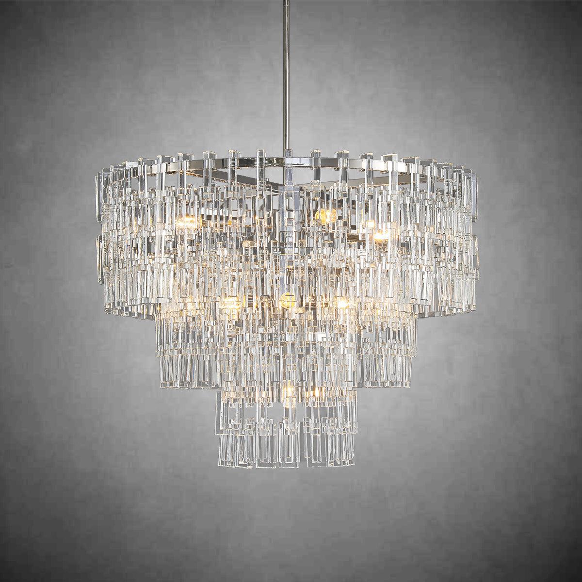 Marigan Multi-Tier Round Chandelier 36″ 48″ 60″ - Zelno