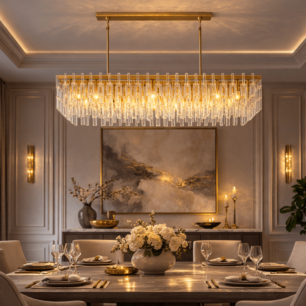 Marignam Rectangular Chandelier - Zelno Lighting