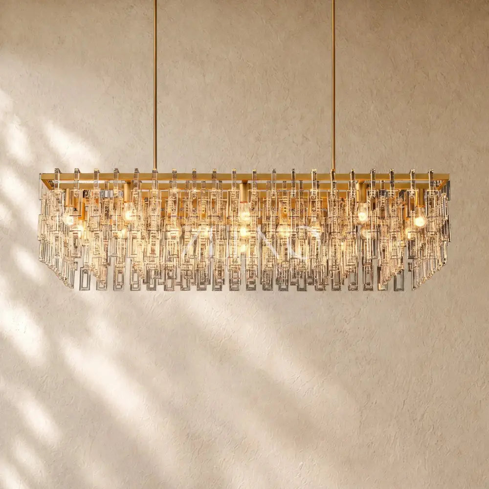Marina Rectangular Chandelier - Zelno