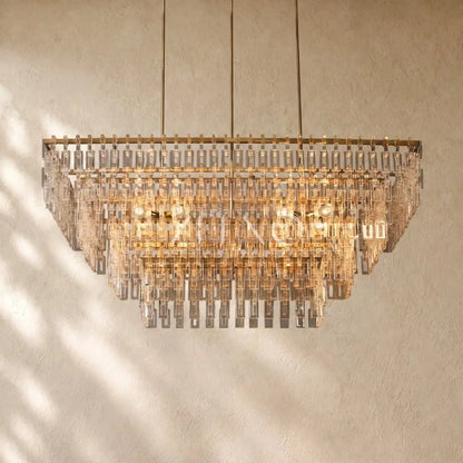 Marina Tiered Rectangular Chandelier - Zelno