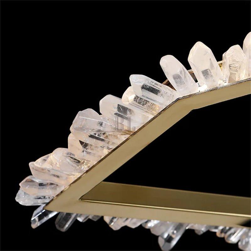 Marty Modern Rock Crystal Irregular Chandelier - Zelno Lighting