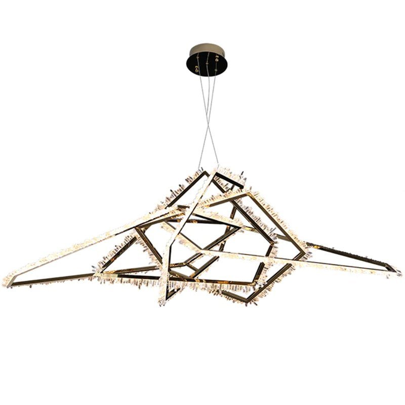 Marty Modern Rock Crystal Irregular Chandelier - Zelno Lighting
