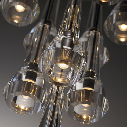 Maxine Modern Crystal Circular Pendant Lights - Zelno Lighting