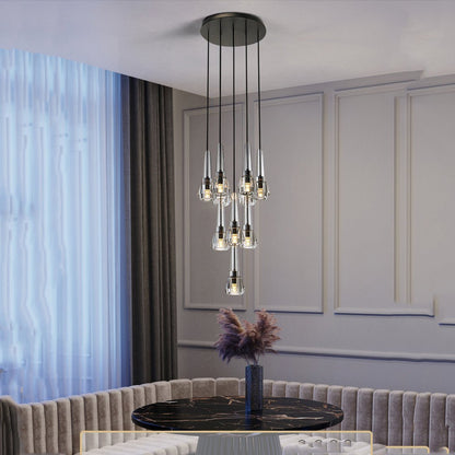 Maxine Modern Crystal Circular Pendant Lights - Zelno Lighting