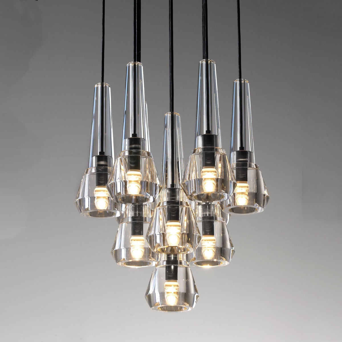 Maxine Modern Crystal Circular Pendant Lights - Zelno Lighting