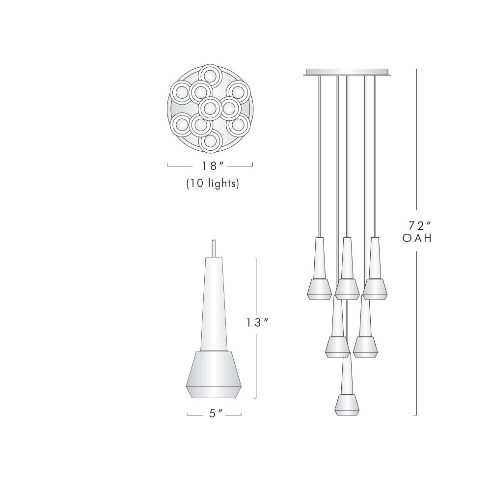 Maxine Modern Crystal Circular Pendant Lights - Zelno Lighting