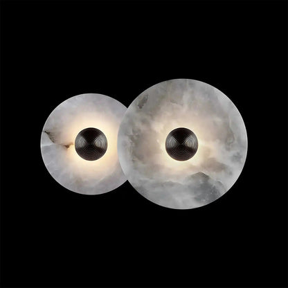 Median Alabaster Flush mount - 2 Surface - Zelno Lighting