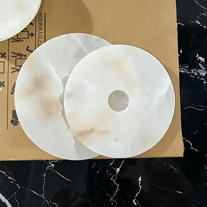 Median Alabaster Flush mount - 2 Surface - Zelno Lighting